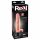 Real Feel Deluxe nº7 - vibrador realista com escroto (natural)