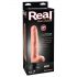 Real Feel Deluxe nº7 - vibrador realista com escroto (natural)