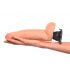 Real Feel Deluxe nº7 - vibrador realista com escroto (natural)