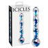 Icicles No. 08 - Vibrante dupla face em vidro (transparente-azul)