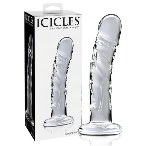 Icicles No. 62 - Dildo de Vidro com Pênis (Transparente)