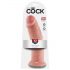 King Cock 10 - Dildo com Ventosa 25cm - Natural