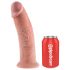 King Cock 10 - Dildo com Ventosa 25cm - Natural