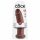 King Cock 10 - Dildo com ventosa grande (25cm) - marrom