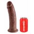 King Cock 10 - Dildo com ventosa grande (25cm) - marrom