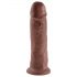 King Cock 10 - Dildo com ventosa grande (25cm) - marrom