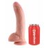 King Cock 9 - Dildo ventosa natural 23cm