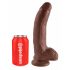 King Cock 9 - Dildo c/ ventosa (23cm) - marrom