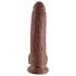 King Cock 9 - Dildo c/ ventosa (23cm) - marrom