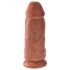 King Cock 9 Chubby - dildo ventosa 23cm - tom escuro