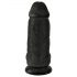 Dildo King Cock 9" Preto com Ventosa e Testículos (23cm)