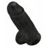 Dildo King Cock 9" Preto com Ventosa e Testículos (23cm)