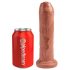 King Cock 7 - Dildo Realístico (18cm) - Natural Escuro