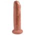 King Cock 7 - Dildo Realístico (18cm) - Natural Escuro