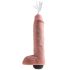 King Cock 11 - Dildo realístico com spray (28cm) - natural