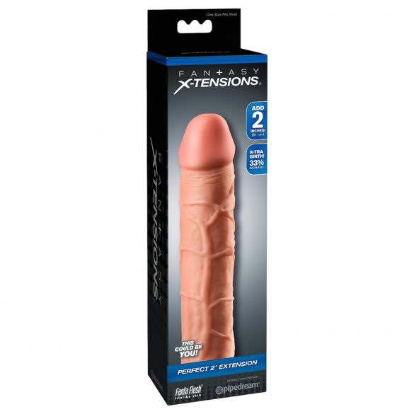 X-TENSION Perfect 2 - Manga Peniana Realista (20,3cm) - Natural