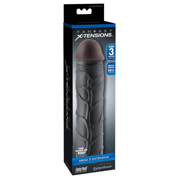 X-TENSION Mega 3 - Extensor realista (22,8cm) - Preto