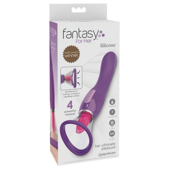 Vibrador 3 em 1 recarregável Fantasy (roxo)