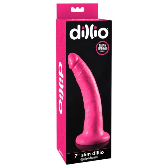 Dillio 7 - Dildo Realista com Base de Sucção (18cm) - Rosa