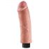 King Cock 8 - Vibrador realista flexível (25cm)