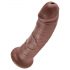 King Cock 8 Dildo (20cm) - marrom