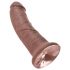 King Cock 8 Dildo (20cm) - marrom