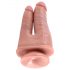 King Cock Duplo Prazer - Dildo Realista (Natural)