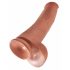 King Cock 15 - Dildo Gigante (38cm) - Tons Naturais