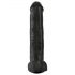 King Cock 15 - Dildo com ventosa e escroto (38cm) - preto