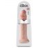 Dildo King Cock 14" - com ventosa, grande (36cm) - natural