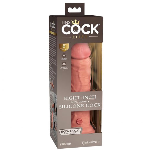 Dildo Realista Elite 20cm com Base de Sucção - Natural