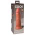 Dildo Elite King Cock 20cm - Base de Sucção - Cor Escura