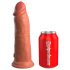 Dildo Elite King Cock 20cm - Base de Sucção - Cor Escura