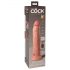 King Cock Elite 9 - Vibrador Ventosa 23cm - Natural