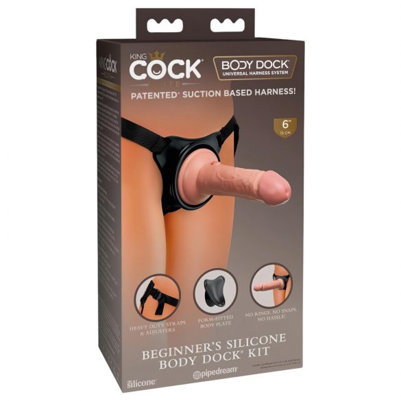 King Cock Elite - Iniciante Strap-On (natural)