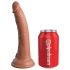 King Cock Elite: Dildo com Arnês Confortável (Natural Escuro)