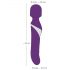 Javida Wand & Pearl - Vibrador 2 em 1 (roxo)