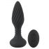 ANOS - Vibrador anal com pérolas giratórias (preto)