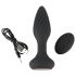 ANOS - Vibrador anal com pérolas giratórias (preto)