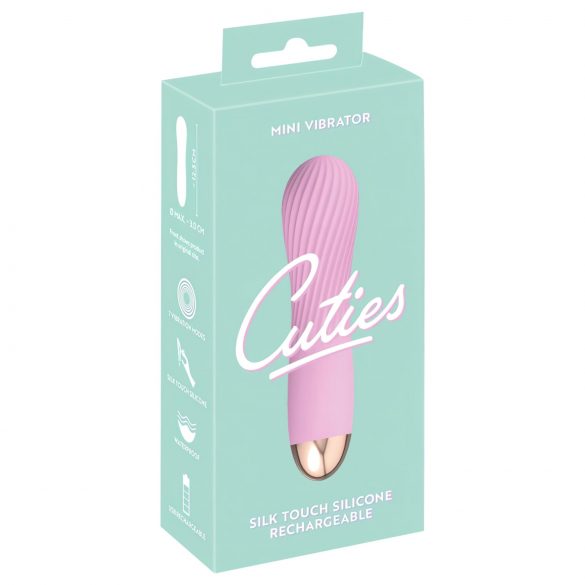 Cuties Mini - vibrador espiral recarregável e à prova d'água (rosa)