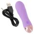 Cuties Mini - vibrador portátil, à prova d'água, textura gradeada (roxo)