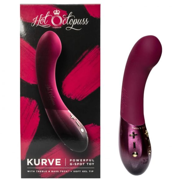 Vibrador G-Ponto Kurve Roxo - Recarregável e à Prova d'Água