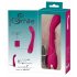 Vibrador Smile recarregável ponto G roxo com textura estimulante