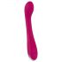 Vibrador Smile recarregável ponto G roxo com textura estimulante