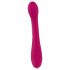 Vibrador Smile recarregável ponto G roxo com textura estimulante