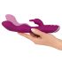 SMILE - Vibrador flexível com braço clitoriano para A e G-ponto (roxo)