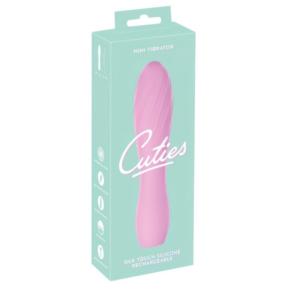 Vibrador Mini Cuties 3: à prova d'água, texturizado (rosa)