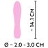 Vibrador Mini Cuties 3: à prova d'água, texturizado (rosa)