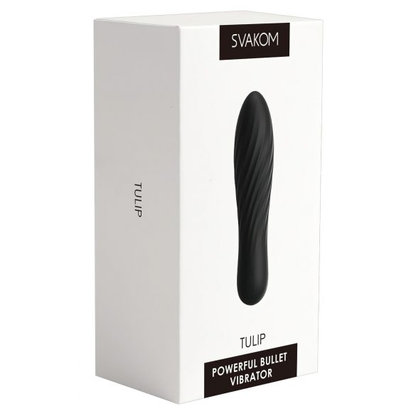 Svakom Tulip - mini vibrador recarregável (preto)