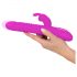 SMILE Rabbit - Vibrador giratório e pulsante com estimulador (rosa)